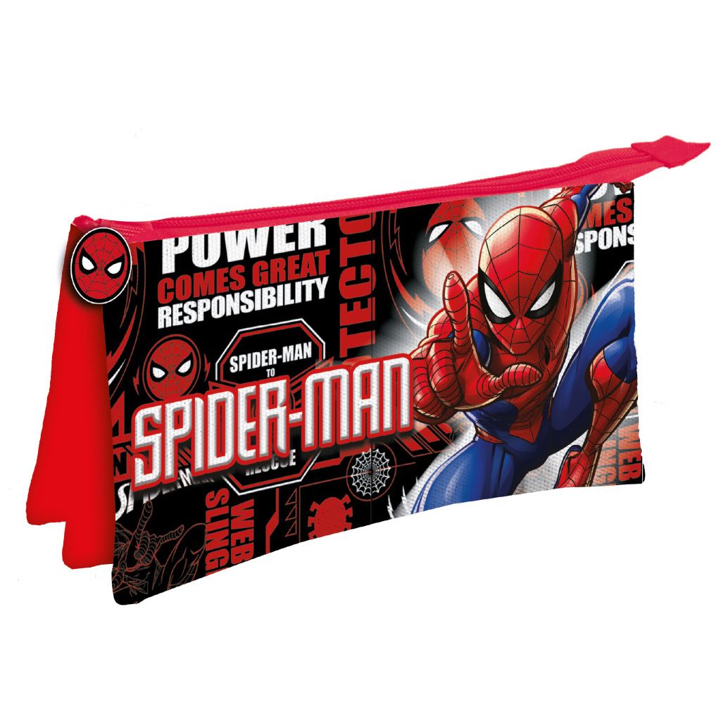 Spiderman Fight On Pencil Case for Kids – 22 x 14 cm