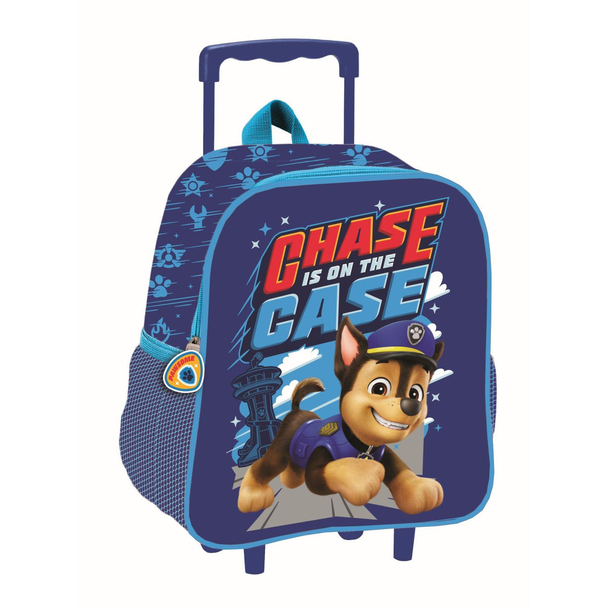 Paw Patrol Chase is on the Case rollbarer Kindergarten Kindergartenrucksack für Kinder – 32 x 26 x 11 cm