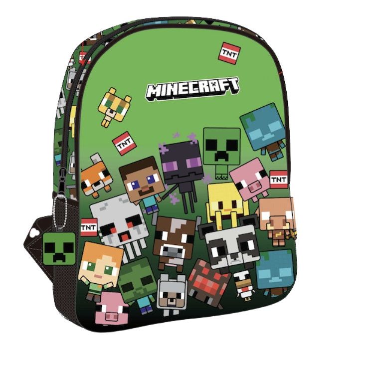 Sac à dos pour enfants maternelle sur le thème de Minecraft – 30 x 24 x 8 cm
