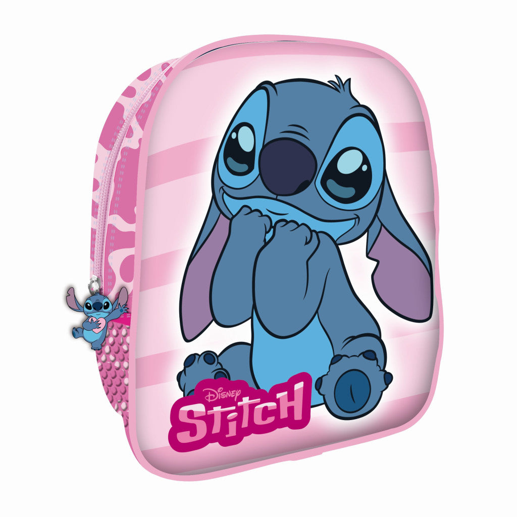 Disney Lilo et Stitch Adorable Sac à Dos de Maternelle pour Enfants - 26 x 22 x 9,5 cm