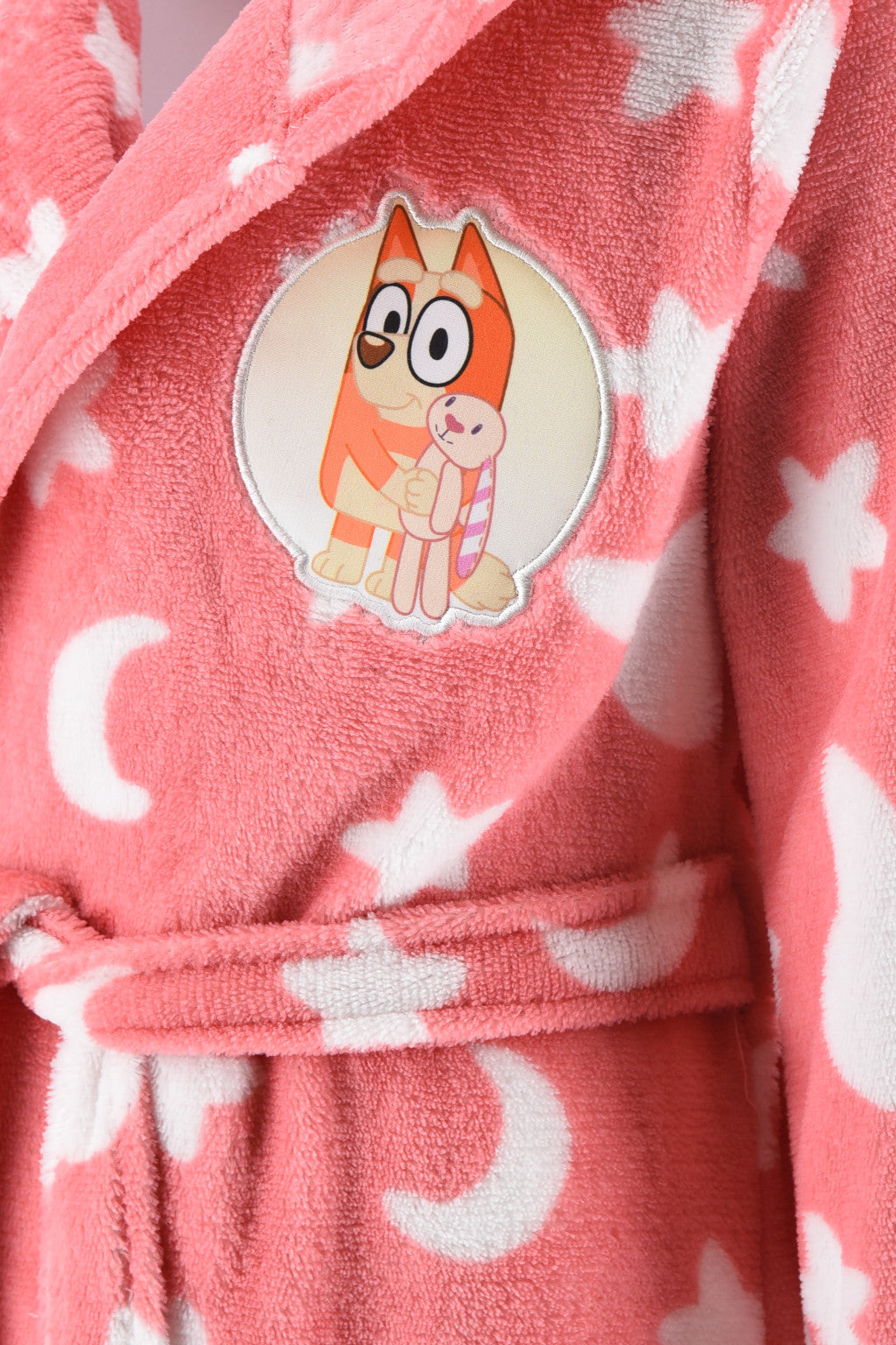 Bluey Pink Kinderbademantel 3 - 6 Jahre / 98 - 116 cm