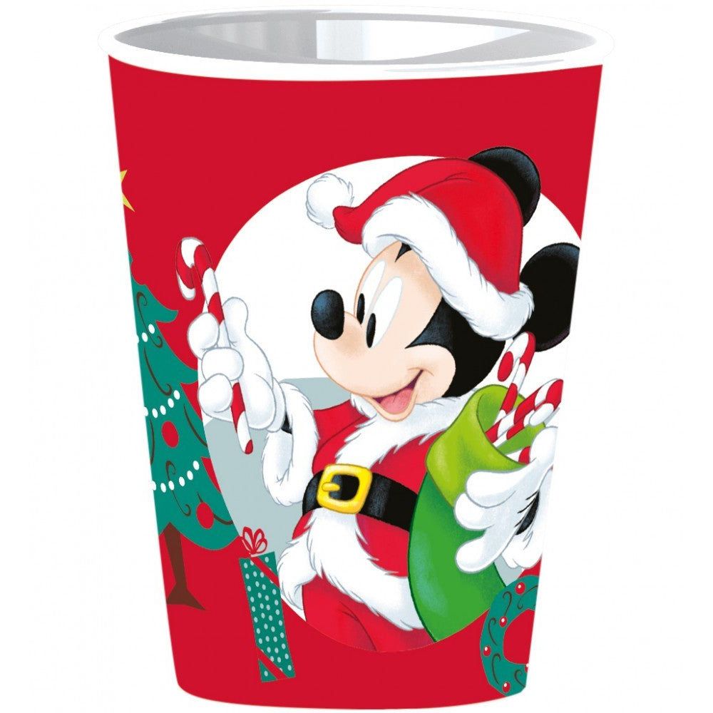 Disney Mickey and Mickey Disney Minnie Weihnachts Kunststoffbecher für Kinder – 260 ml, BPA-frei