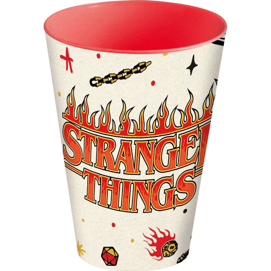 Stranger Things Upside Down Plastic Cup for Kids - 260 ml, BPA-free
