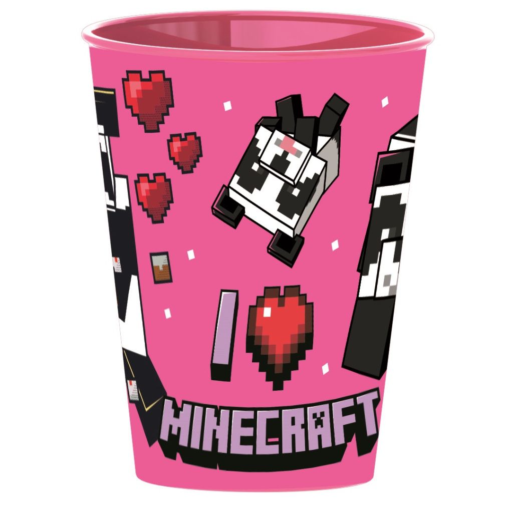 Minecraft Girls Plastic Cup for Kids - 260 ml, BPA-free