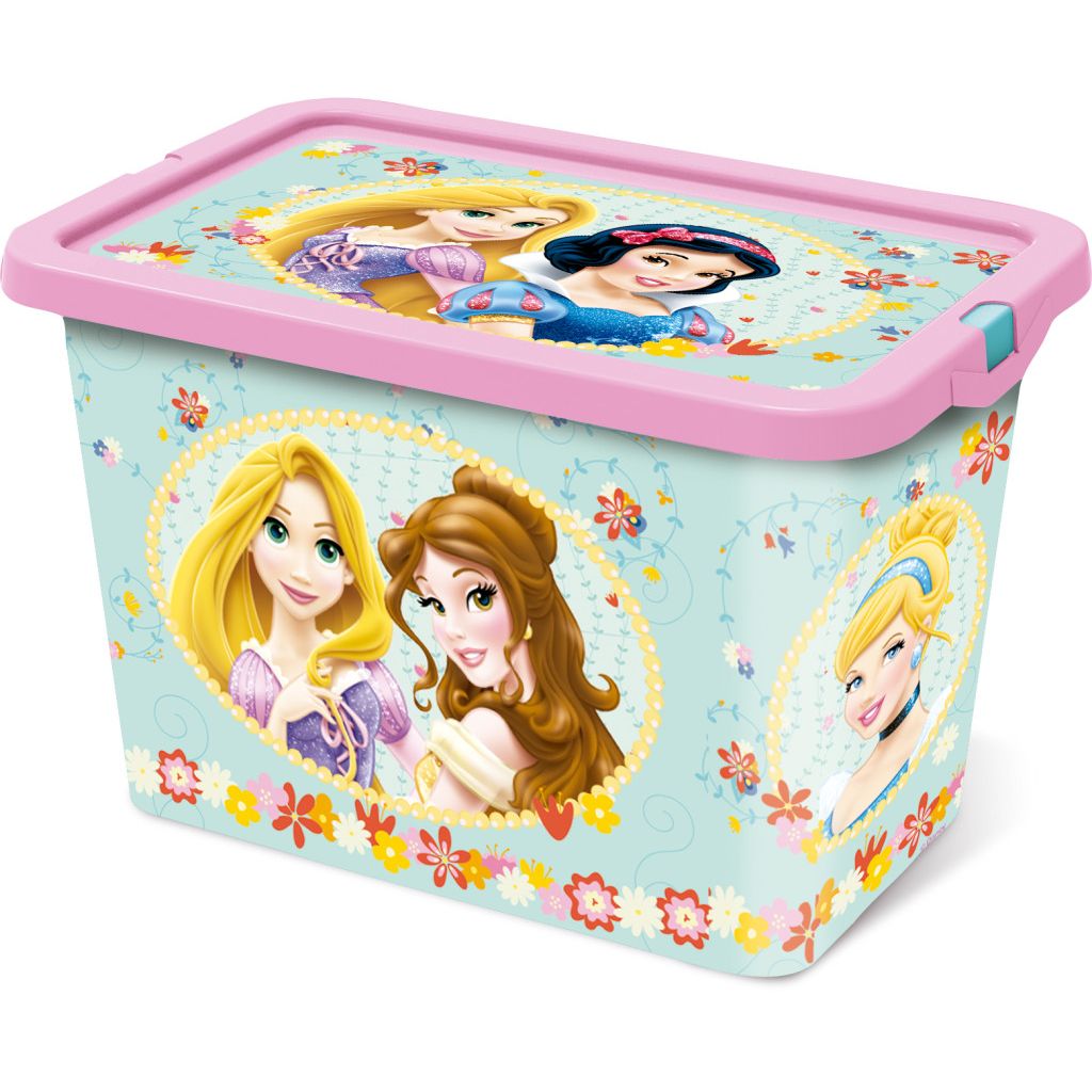 Disney Prinzessin Tea Party Kunststoff- 7 L Aufbewahrungsbox für Kinder – 19 × 19,5 × 29,5 cm