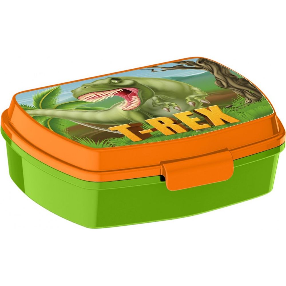 Dinosaur T-Rex Lunch Box with One Compartment for Kids – 17 × 14 × 6.5 cm, BPA-Free
