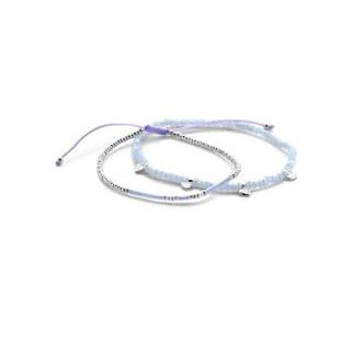 Victoria Silber Perlen Love Armband