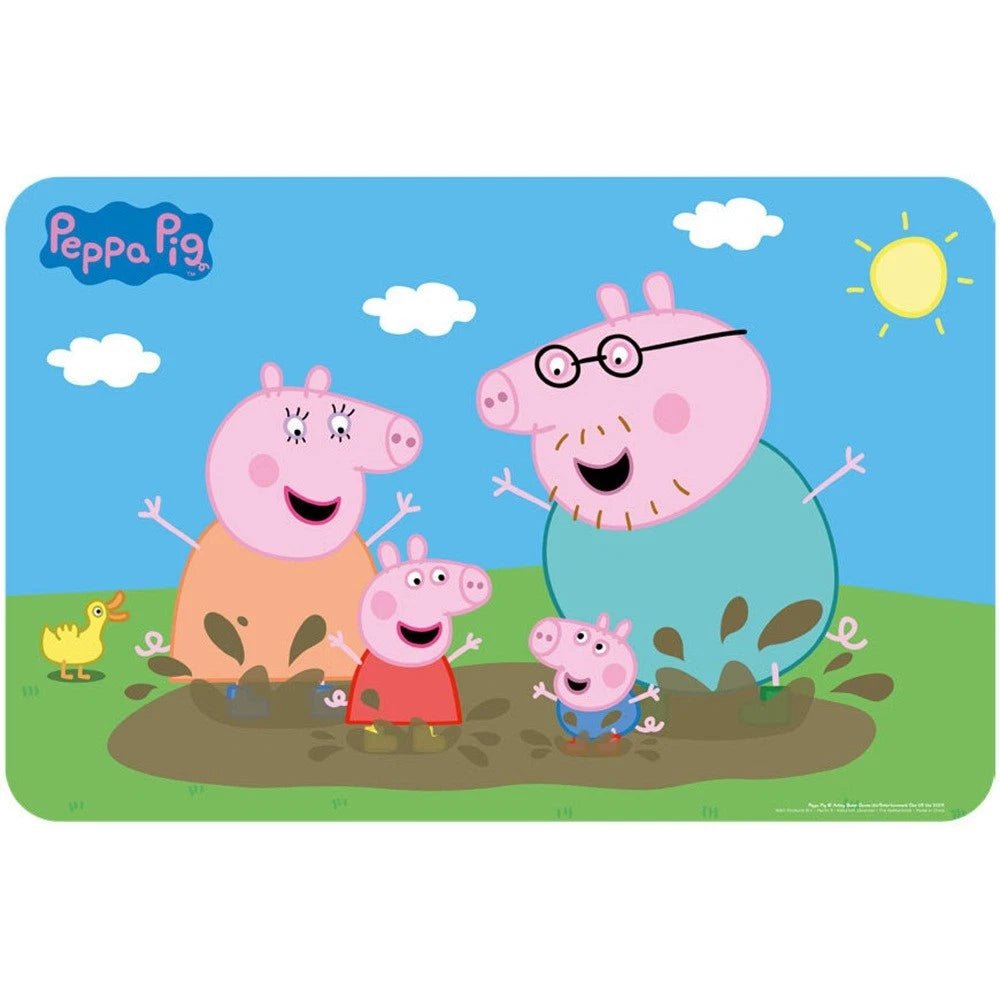 Peppa Wutz " Matsch " Tischunterlage – 43 × 28 cm Kunststoff Platzset für Kinder