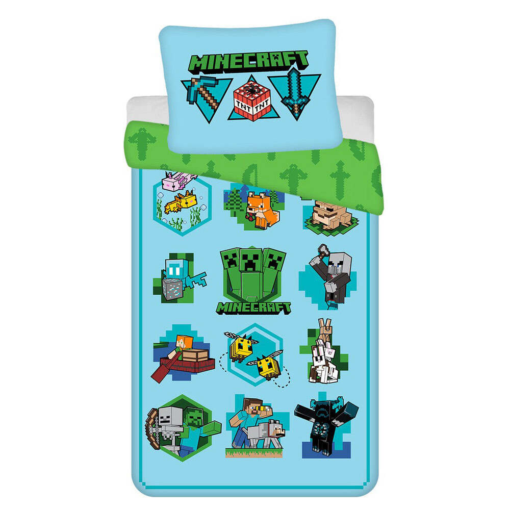 Produktbild: Minecraft Icons Bettwäsche 140x200 / 70x90 cm
