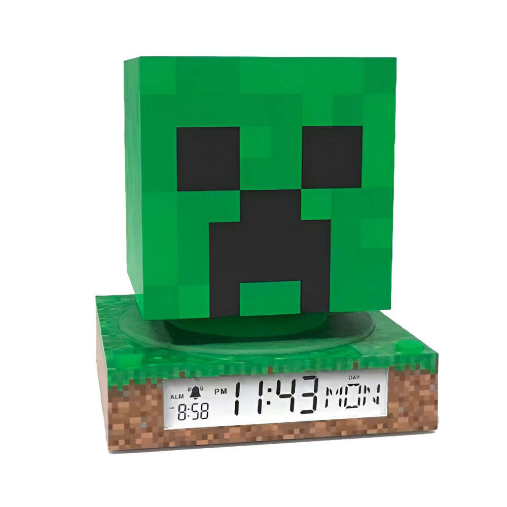 Produktbild: Minecraft Creeper 3D Nachtlicht und Wecker