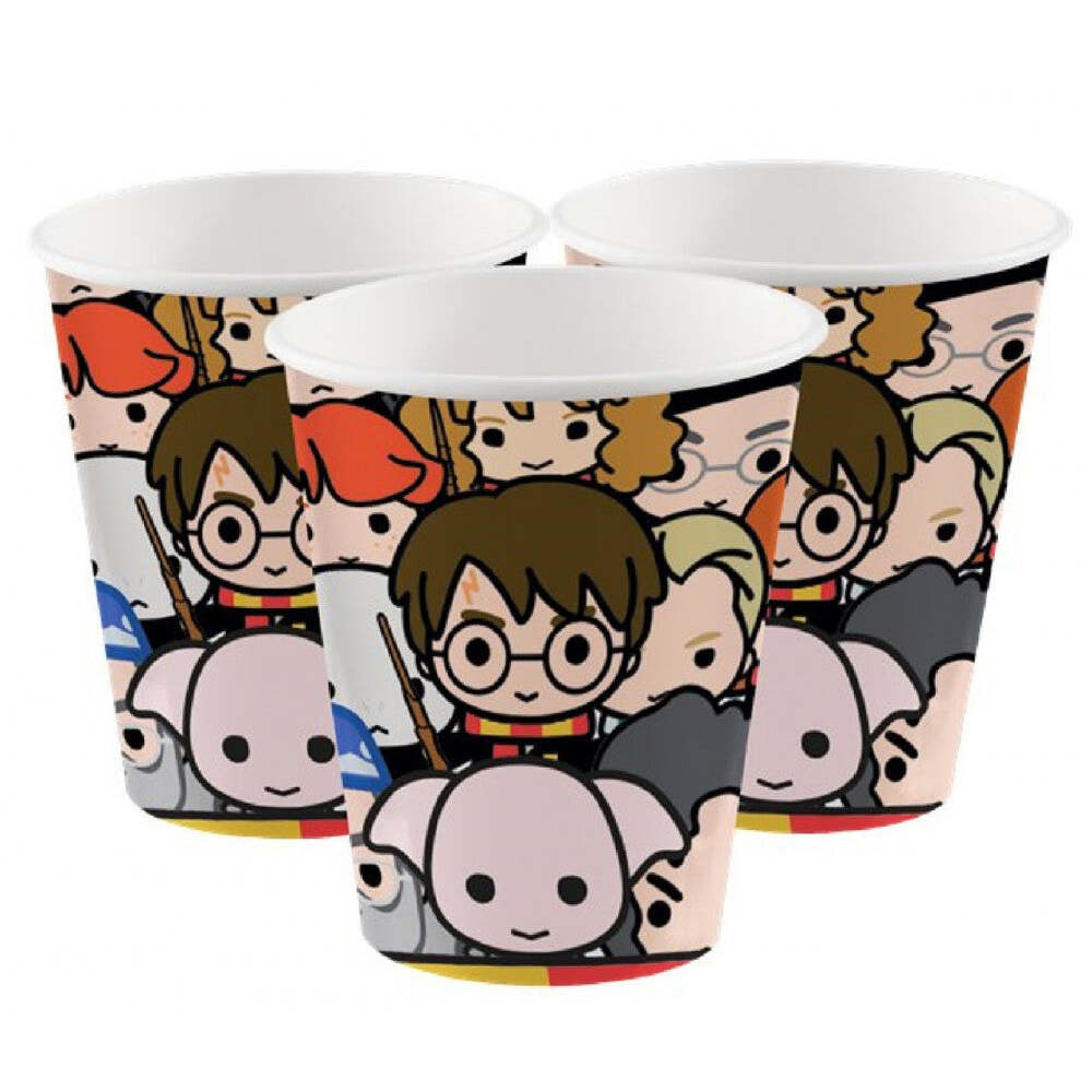 Produktbild: Harry Potter Graphic Pappbecher 8 Stück 250 ml