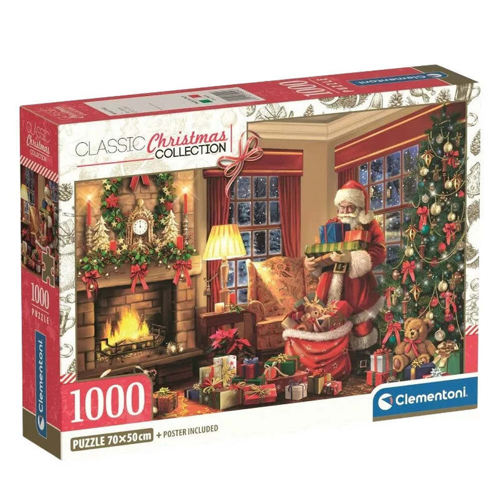 Produktbild: Weihnachten Santa's Visit Clementoni Puzzle 1000 Teile