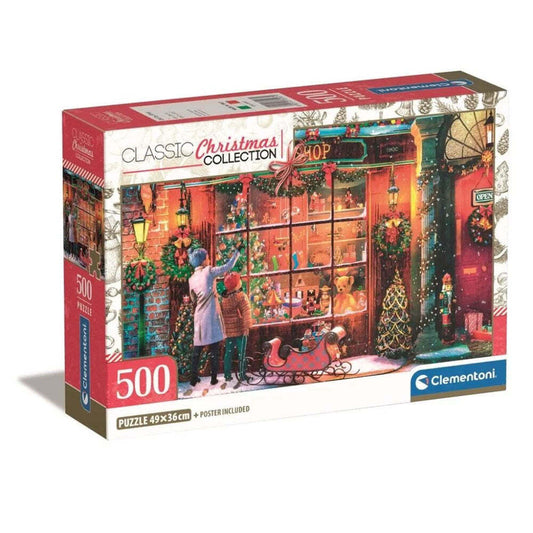 Produktbild: Weihnachten Old Toy Shop Clementoni Puzzle 500 Teile