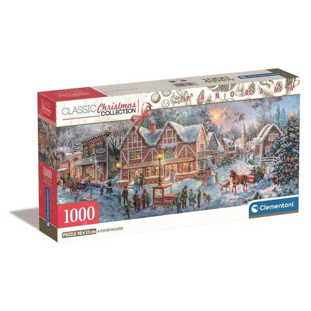 Produktbild: Weihnachten Getting Ready Clementoni Panoramapuzzle 1000 Teile
