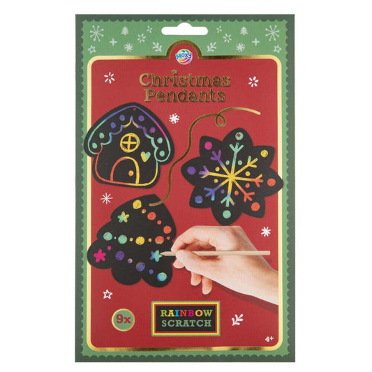 Produktbild: Weihnachten Rainbow Scratch Kratzbilder 9 Stück