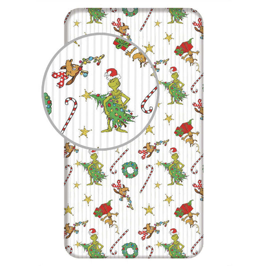 Produktbild: Der Grinch Grinchmas Spannbettlaken 90 × 200 cm