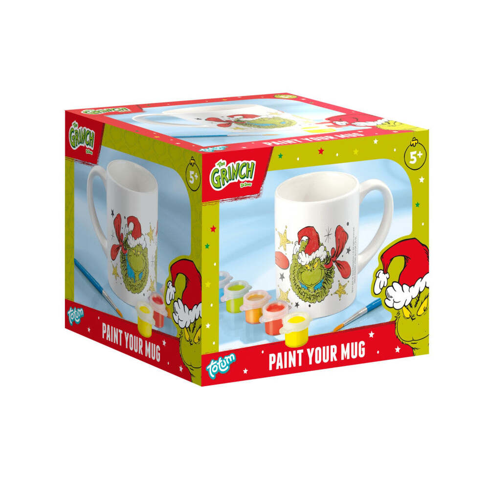 Produktbild: Der Grinch Dr Seuss Porzellantasse zum Bemalen 235 ml Geschenkbox