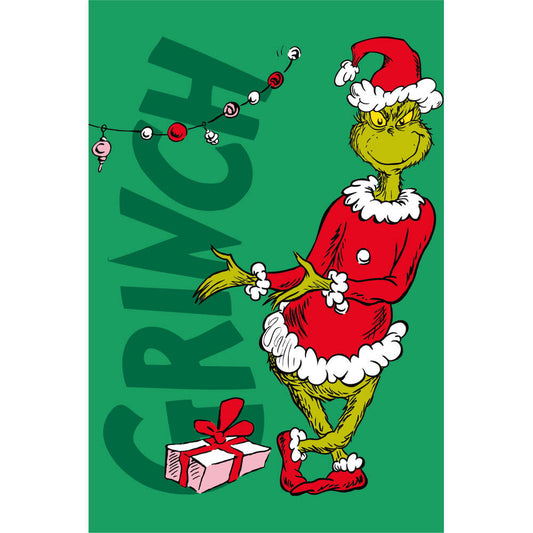 Produktbild: Der Grinch Presents Merry Mikrofleece-Decke 100 × 150 cm