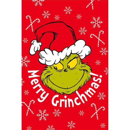 Produktbild: Der Grinch Merry Grinchmas Mikroflanelldecke 100 × 150 cm