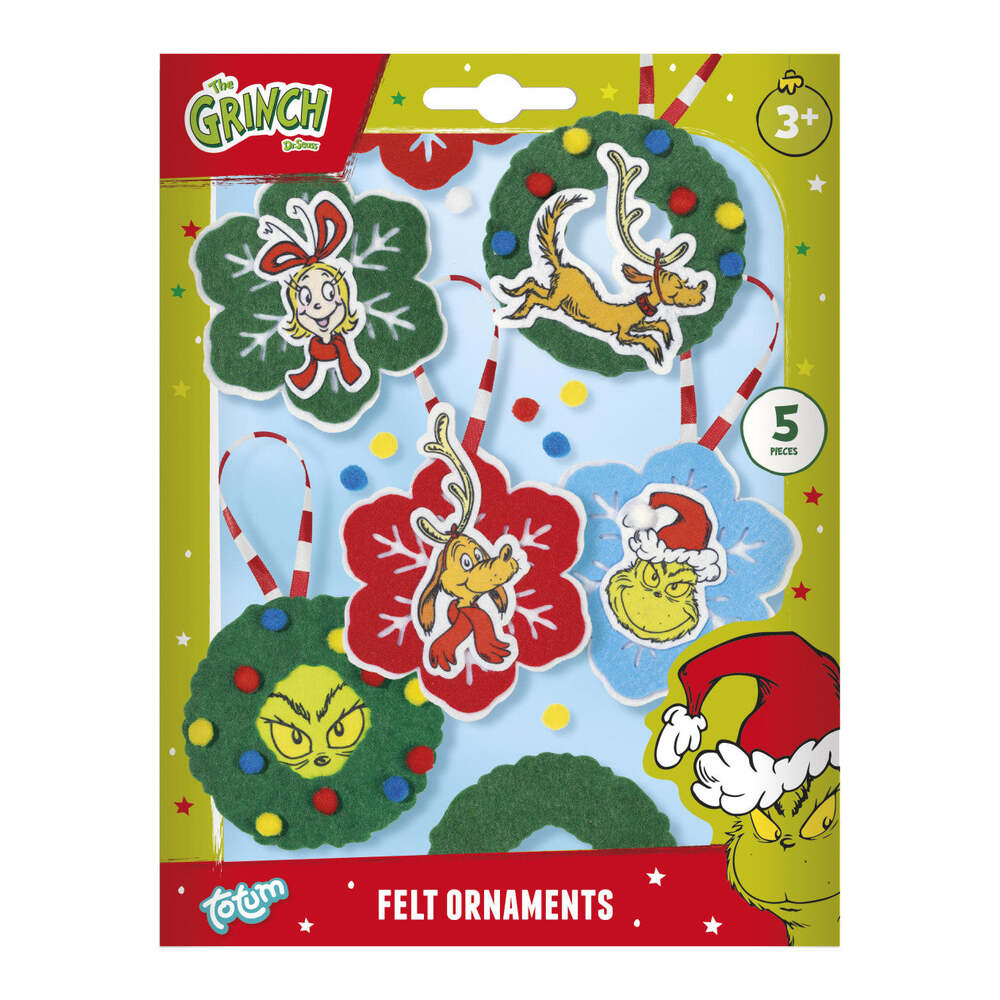 Produktbild: Der Grinch Weihnachtsbaumschmuck 5-teilig