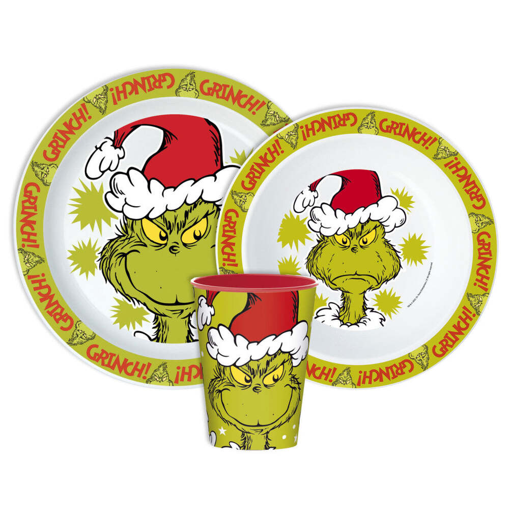Produktbild: Der Grinch Christmas Mischief Geschirrset mit Becher 260 ml