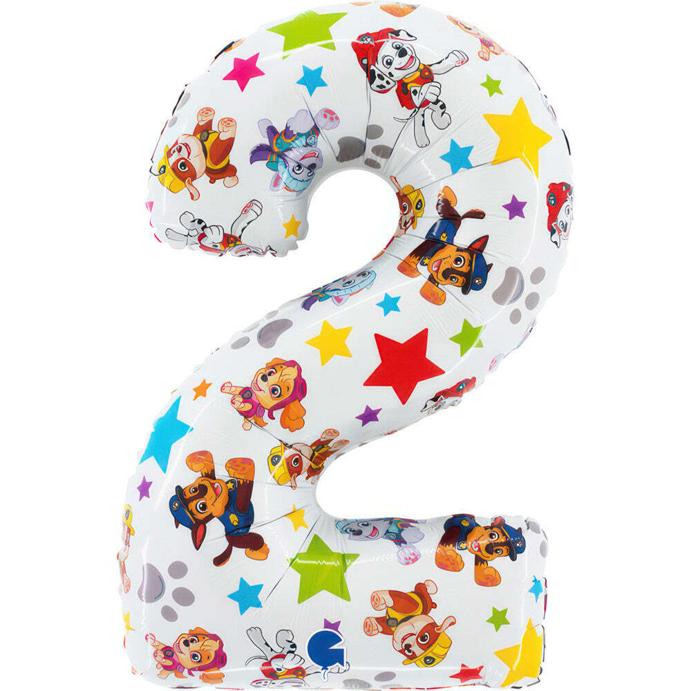 Produktbild: Paw Patrol Star Zahlen-Folienballon 2 66 cm
