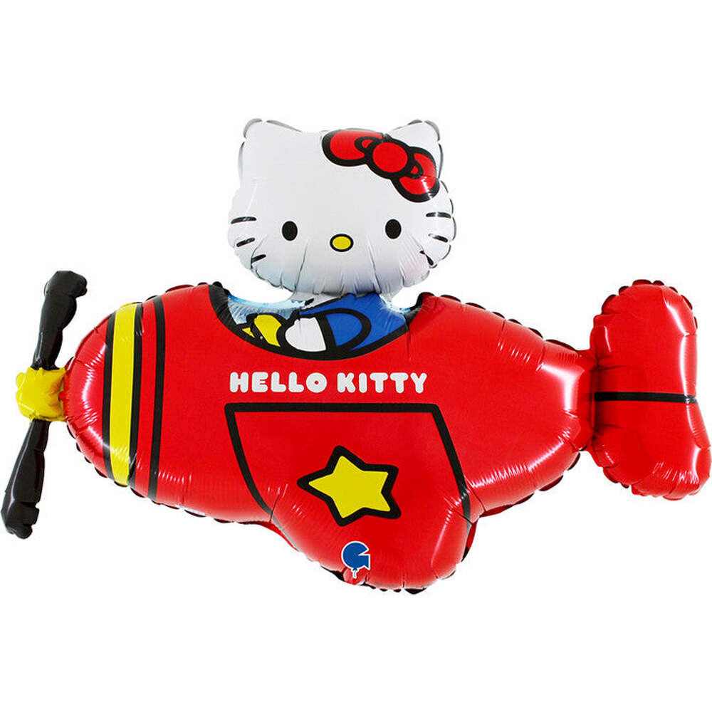 Produktbild: Hello Kitty Airplane Red Folienballon 76 cm