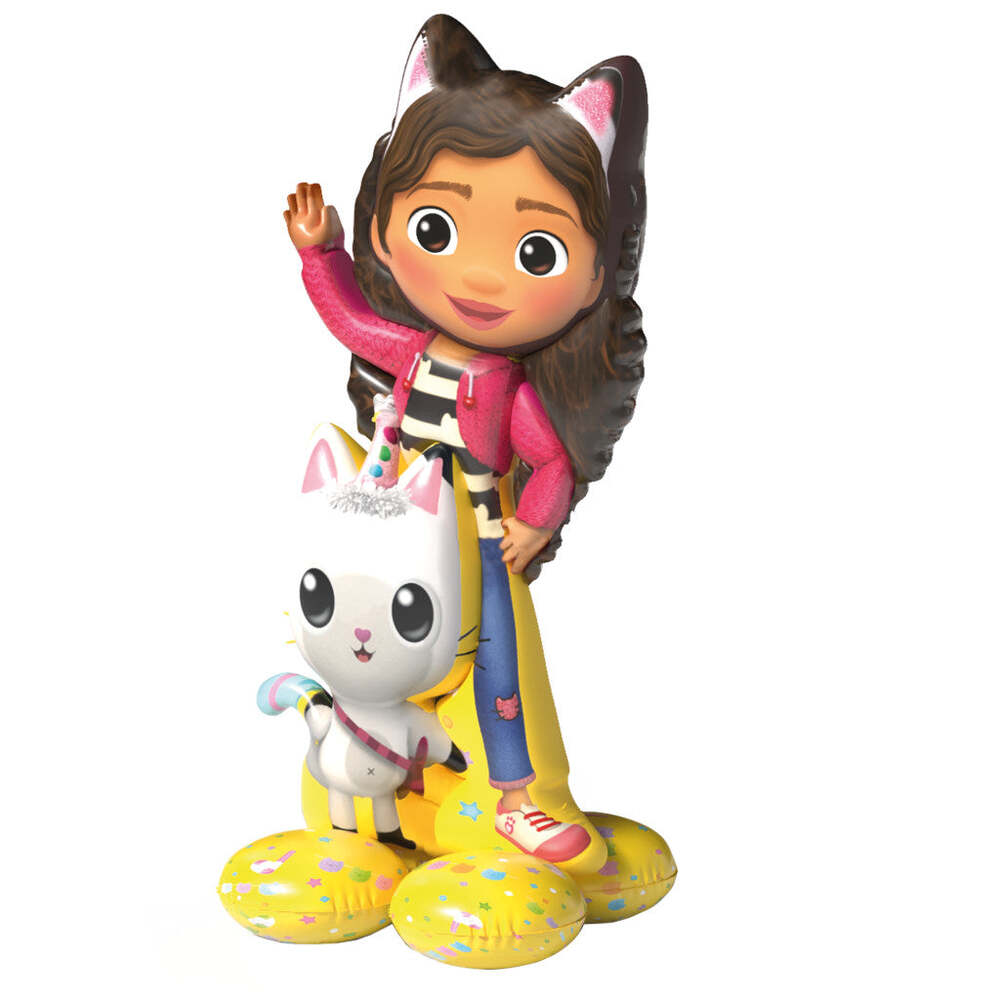 Produktbild: Gabby's Dollhouse Friends Wave 3D Folienballon 78 cm