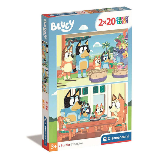 Produktbild: Bluey Family Time Puzzle – 2×20 Teile Clementoni