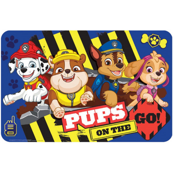 Paw Patrol „Pups“ Tischunterlage – 43 × 28 cm Kunststoff Platzset für Kinder