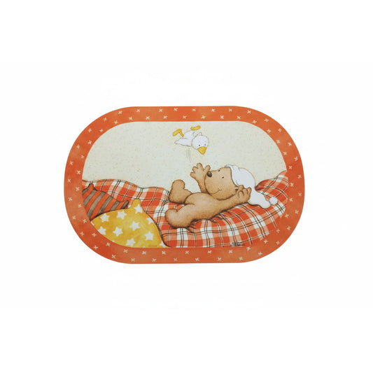 Pitzelpatz Schmusebär Tischunterlage – 43 × 28 cm Kunststoff Platzset für Kinder