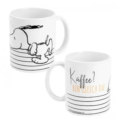 Peanuts Tasse „Bin gleich da“