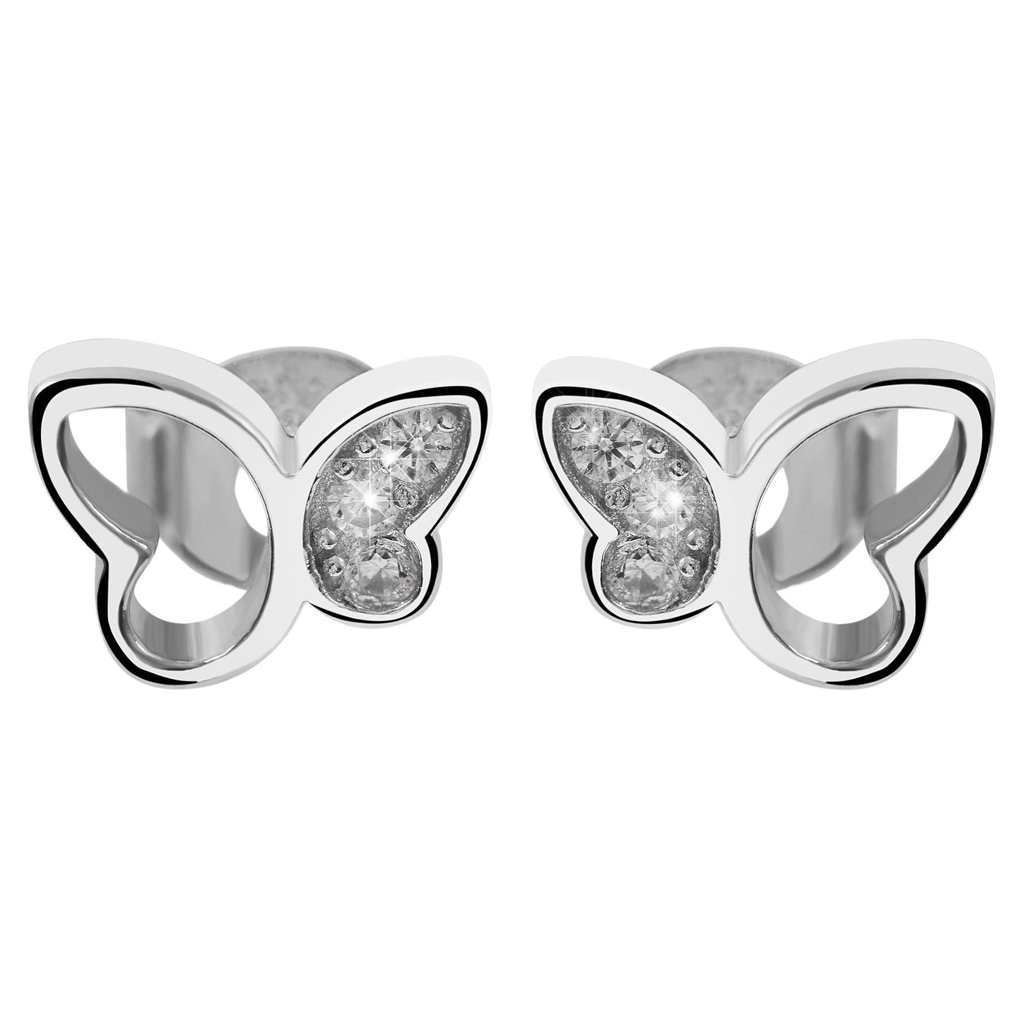 Ohrstecker Schmetterling aus Silber – eleganter Schmuck für Kinder & Erwachsene