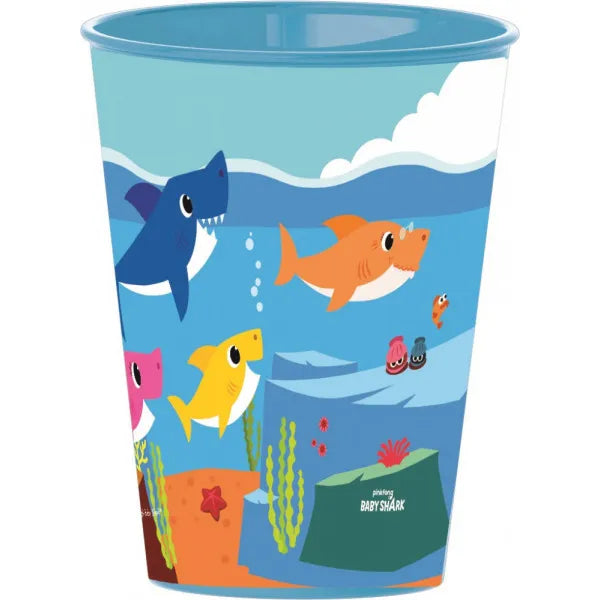 Robustes Baby Shark Trinkbecher-Set für Kinder – BPA-frei & Leicht 260 ml