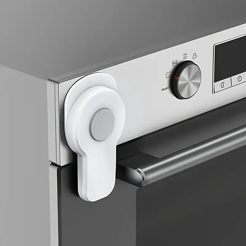 Premium Backofen Sicherung für Babys & Kleinkinder – Hitzebeständig & Selbstklebend – Universeller Herdschutz – Weiß
