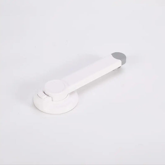 Kindersicherung WC – Kinder Klodeckel Schloss aus Kunststoff (TPR & ABS, Weiß, 21,5 × 8,5 × 3,5 cm)