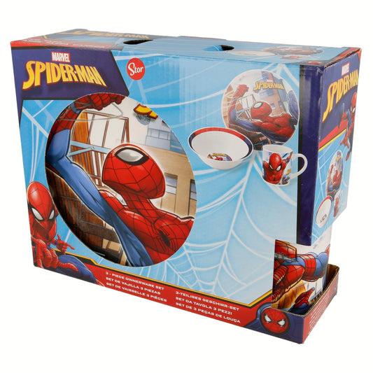 Spiderman Kindergeschirr | Keramik Set 3-teilig Marvel Design