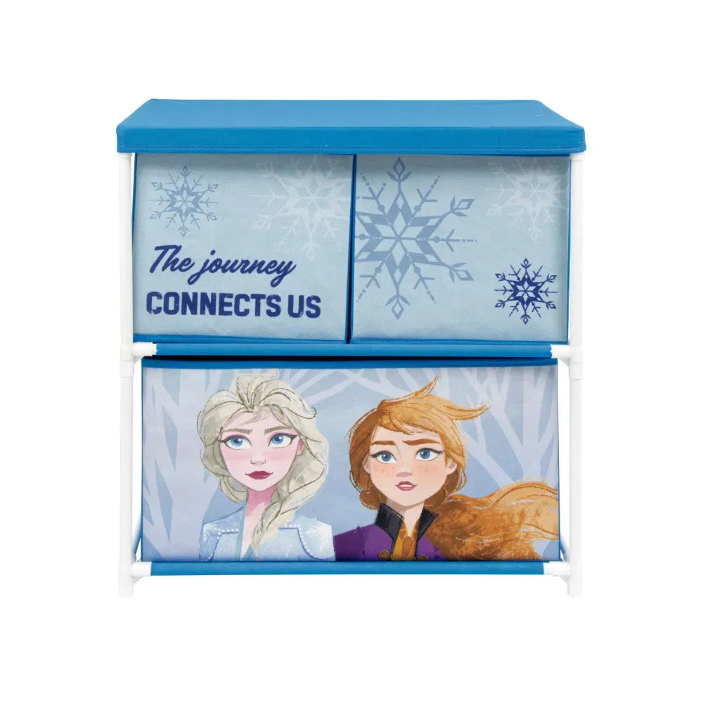 Disney Frozen Storage Cabinet with 3 Bins – Kids' Toy Organizer