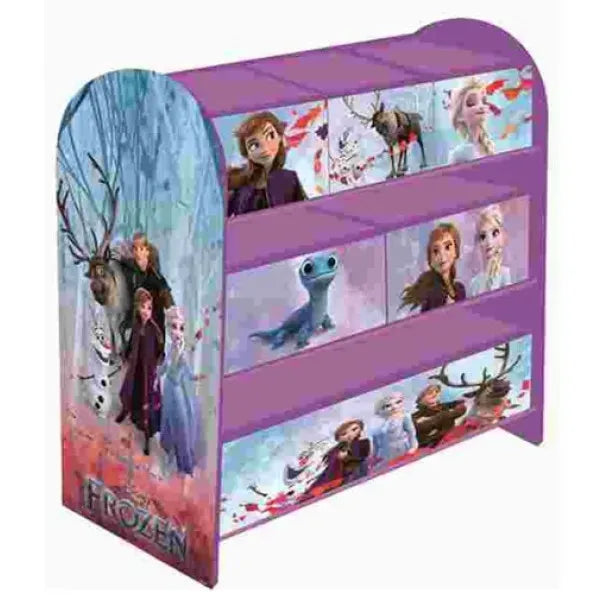 Disney Frozen Schubladenschrank mit 6 Boxen – Kinder Spielzeugregal mit Aufbewahrungsboxen