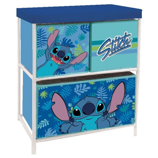 Disney Lilo & Stitch Aufbewahrungsschrank mit 3 Boxen – Kinder Spielzeugregal