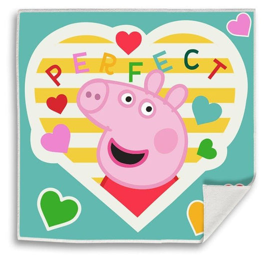 Peppa Wutz Perfect Magisches Gesichtstuch für Kinder aus Baumwolle – 30 × 30 cm