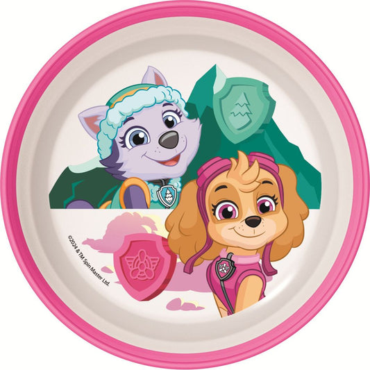 Paw Patrol Superpowers rutschfester Mikro Tiefer Teller für Kinder aus Kunststoff – 14,5 cm
