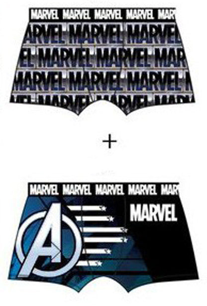 Avengers Herren Boxershorts 2 Stück/Packung L