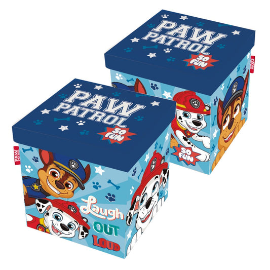 Rangement de jouets Pat' Patrouille pour enfants – 30 × 30 × 30 cm