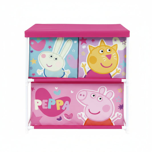 Peppa Wutz mit 3 Fächern Spielzeugregal für Kinder – 53 × 30 × 60 cm