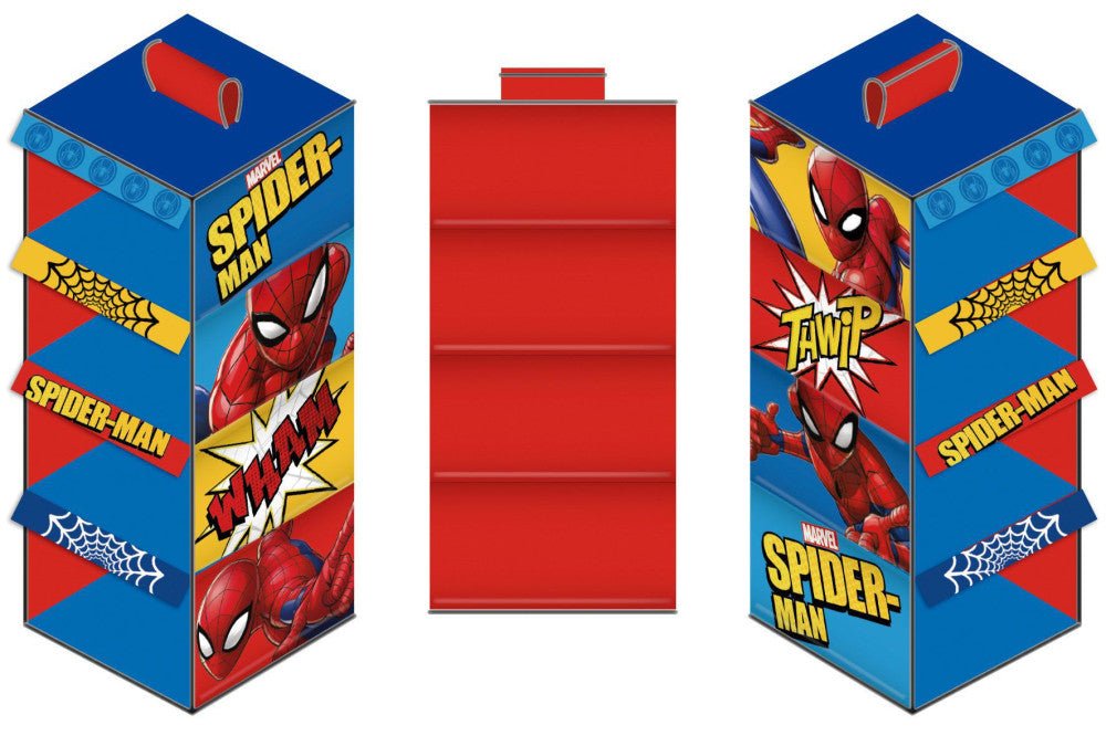 Spiderman 4-teiliger hängender Schrank Organizer für Kinder – 29 × 28 × 71 cm