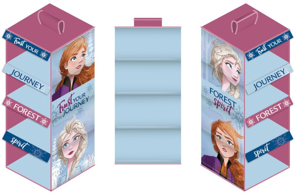Disney Eiskönigin hängender Schrankorganizer 4-teilig Organizer für Kinder – 29 × 28 × 71 cm
