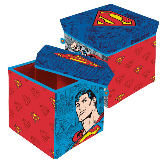 Superman Spielzeugaufbewahrung Spielzeugaufbewahrung für Kinder – 30 × 30 × 30 cm