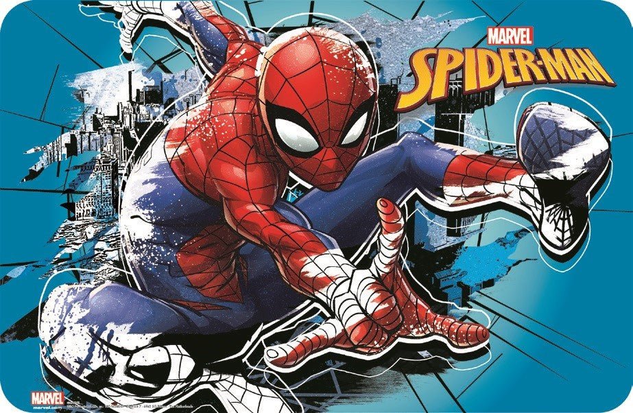 Spiderman Tischunterlage für Kinder – 43 × 28 cm, Kunststoff