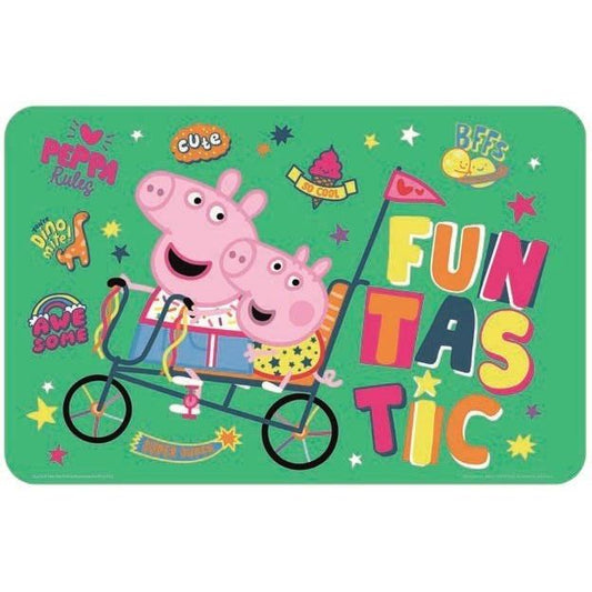 Peppa Wutz Tischunterlage für Kinder – 43 × 28 cm, Kunststoff